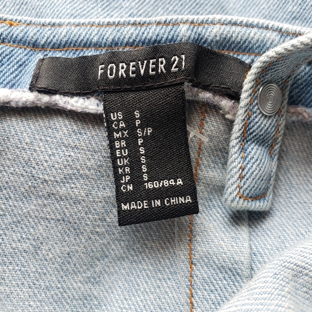 Forever 21 Dress S Small Denim Sleeveless NWT - Picture 7 of 8
